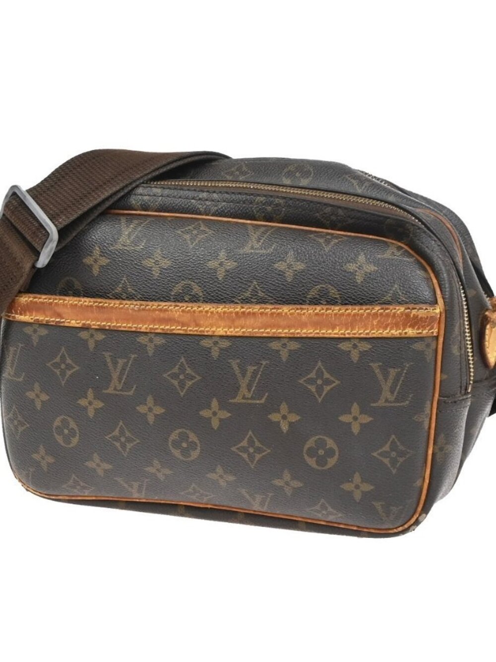 LOUIS VUITTON Reporter PM Crossbody Shoulder Bag Monogram Leather M45254 36KC824